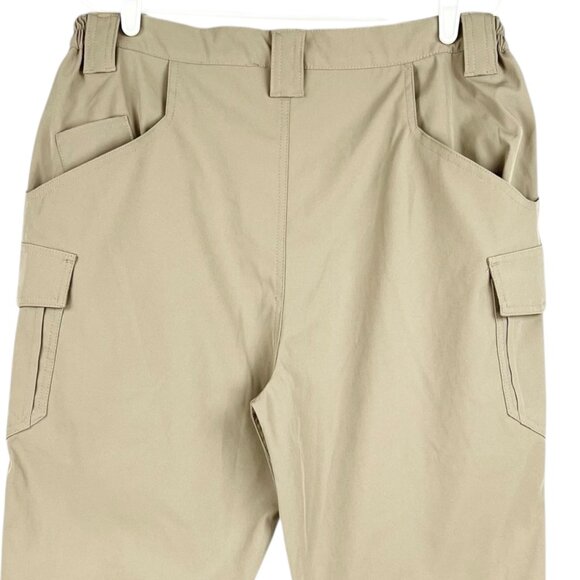 Flexcamo Tactical Series Men's Stretch Elastic Waist Beige Cargo Pants XL-32 NWT - Picture 4 of 12